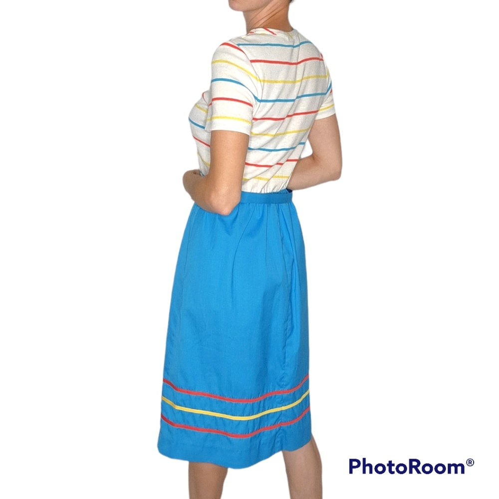 Vintage 80s does 50s Dress- Size Medium - Picture 3 of 6